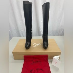 Christian Louboutin Bianca Botta Shiny Calf boot. Brand new. Never worn.